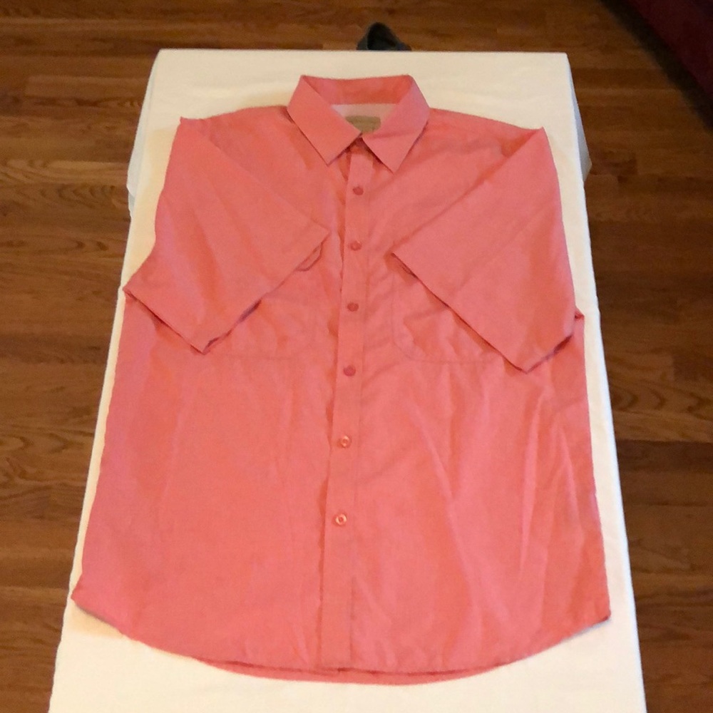 Salmon button down shirt